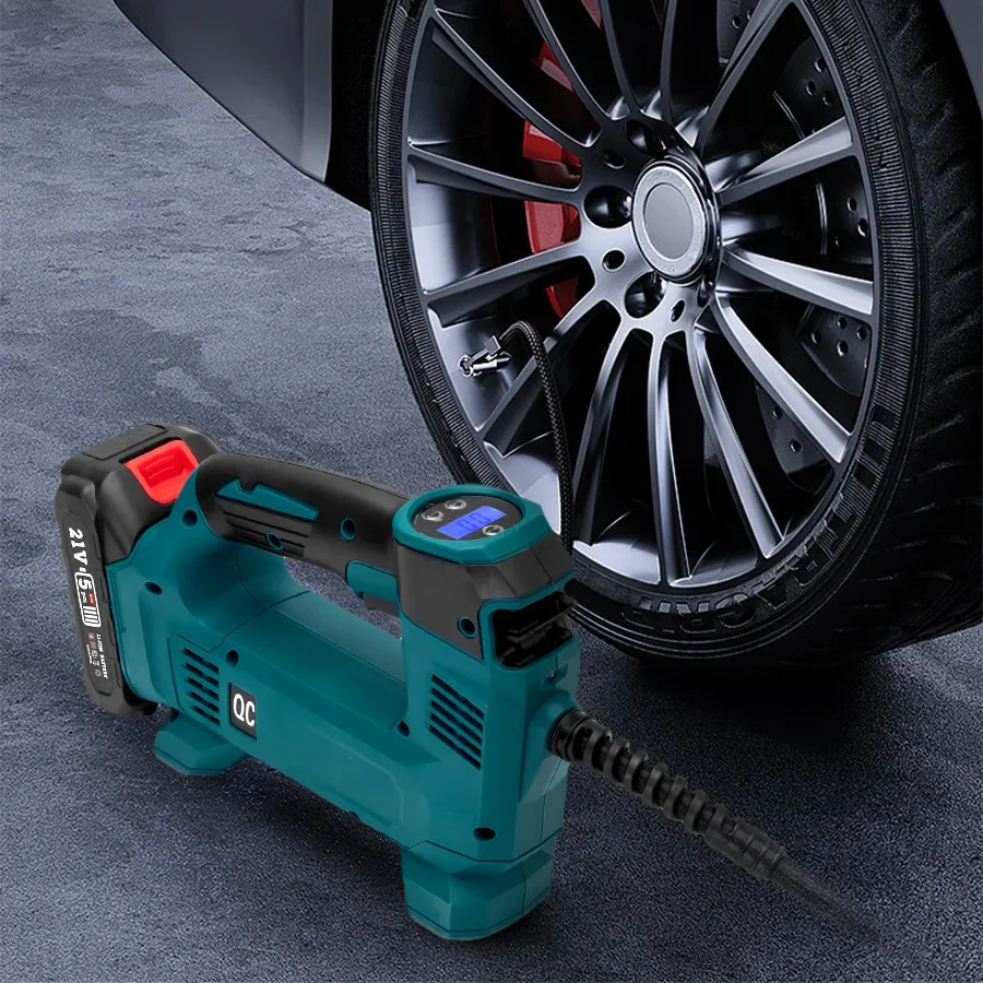 

Car Tire Air Compressor Inflatable Pump For Makita 18V Battery Portable Electric Cordless Air Pump Handheld Digital Inflator