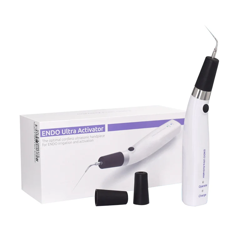 40KHz Dental Endo Ultra Activator Wireless Root Canal Treatment Preparation Machine with 6pcs Autoclavable Activator Tips