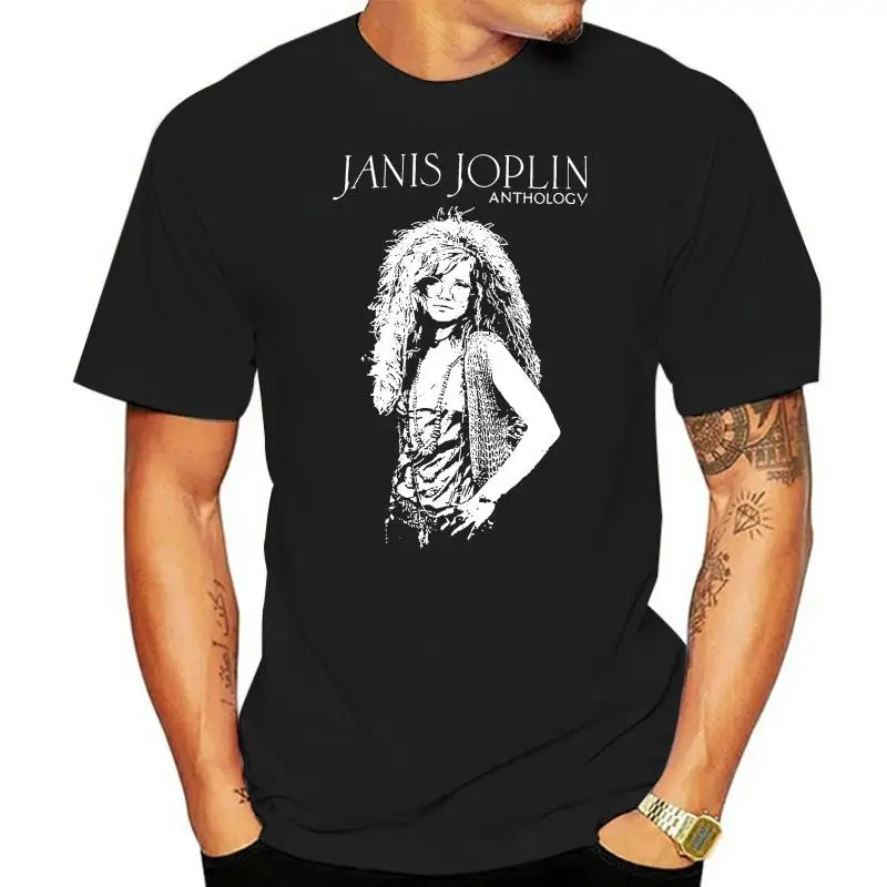 T Shirt Designer Fashion Men O Neck Short Sleeve Janis Joplin Anthology Vintage Retro Graphic Tee Shirts