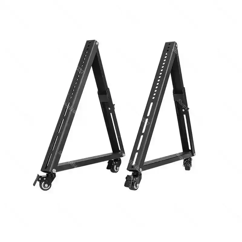 32-65 Inch Low Height TV Stand Movable Tripod Stage Screen Cart Cold-rolled Sheet Material Suitable for Flat Screen TVs view 4
