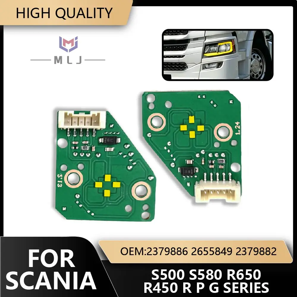 White Yellow Angel Eyes DRL LED Board OEM 2379886 2655849 2379882 For Scania S R P G Series Headlight Source Chips Spare Parts view 5