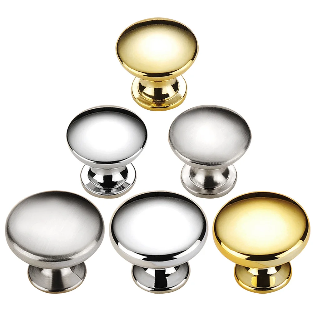 

6Pcs Cabinet Wardrobe Round Handles Metal Drawer Pulls Rust Resistant Zinc Alloy Door Handles Door/drawer Pulls