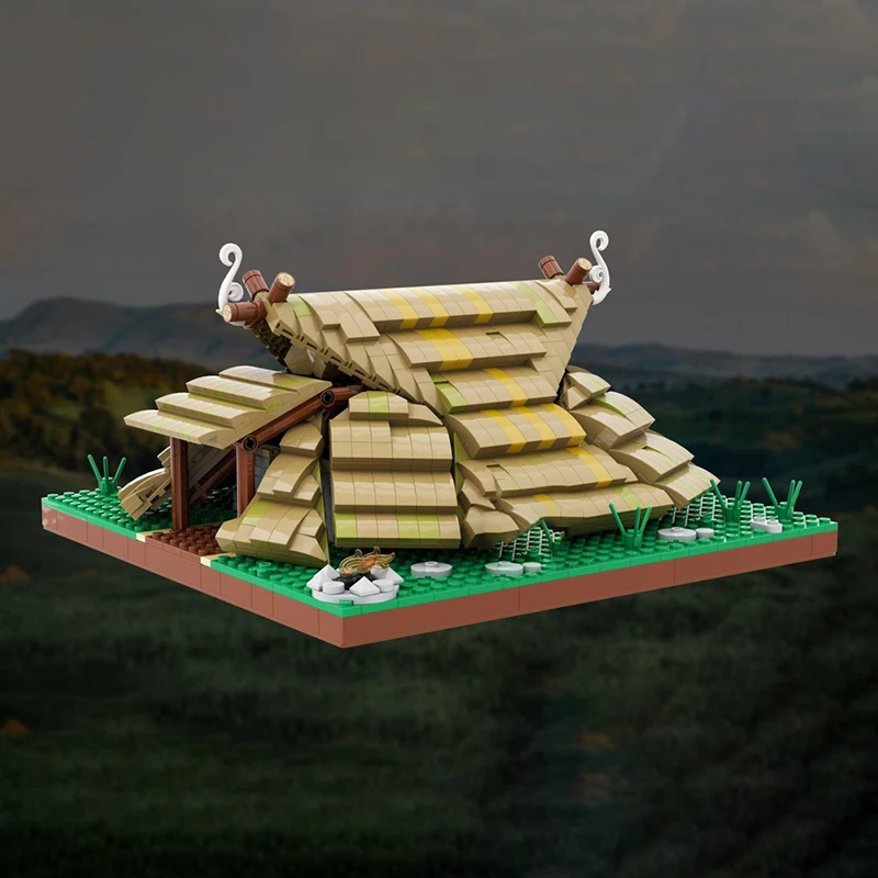 Moc Bausteine Alte Keltische Haus Technologie Modulare Ziegel Modell Geschenke Weihnachten Spielzeug DIY Sets Montage
