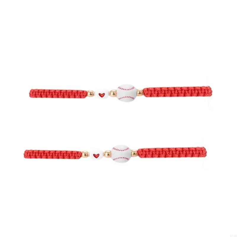  Modern Braided Acrylic Bead Bracelet, Set Of 2 Piece Adjustable Design Wristlet Jewelry For Most Occasions