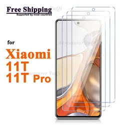 Screen Protector For Xiaomi 11T Pro, Tempered Glass HD Transparent 9H Anti Scratch Case Friendly High Aluminum