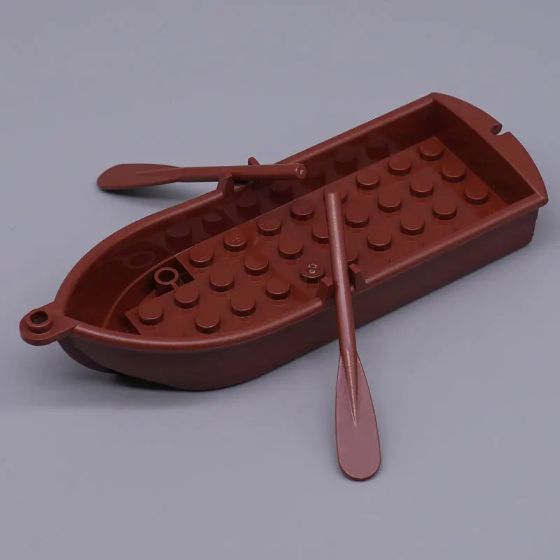 Roeien Scène 2551 21301 Houten Boot Roeispaan Onderdelen MOC Bricks Speelgoed Bouwstenen Oceaan Zeewater DIY Compatibel met LEGO