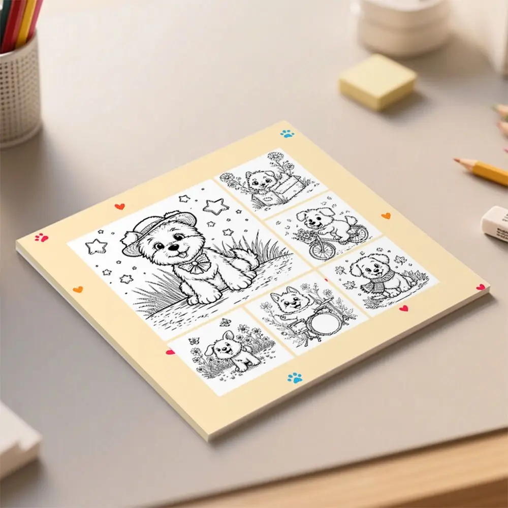 Creative Cartoon Coloring Book Stress Relief Painting Gift Paperback Educational Montessori Drawing Toy for Adults And Teens