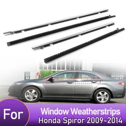 4 szt. Szyb samochodowych z gumową listwą przeciwdeszczową do Honda Spirior 2009-2014 wodoodporne taśma uszczelniająca ciśnieniowe akcesoria samochodowe