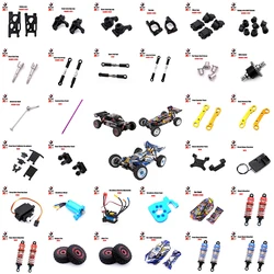 Wltoys 124007 124016 124017 1/12 Rc Auto Originele Reserveonderdelen Borstelloze Motor Ontvanger Esc Swing Arm Differentiële Versnellingsbak Band