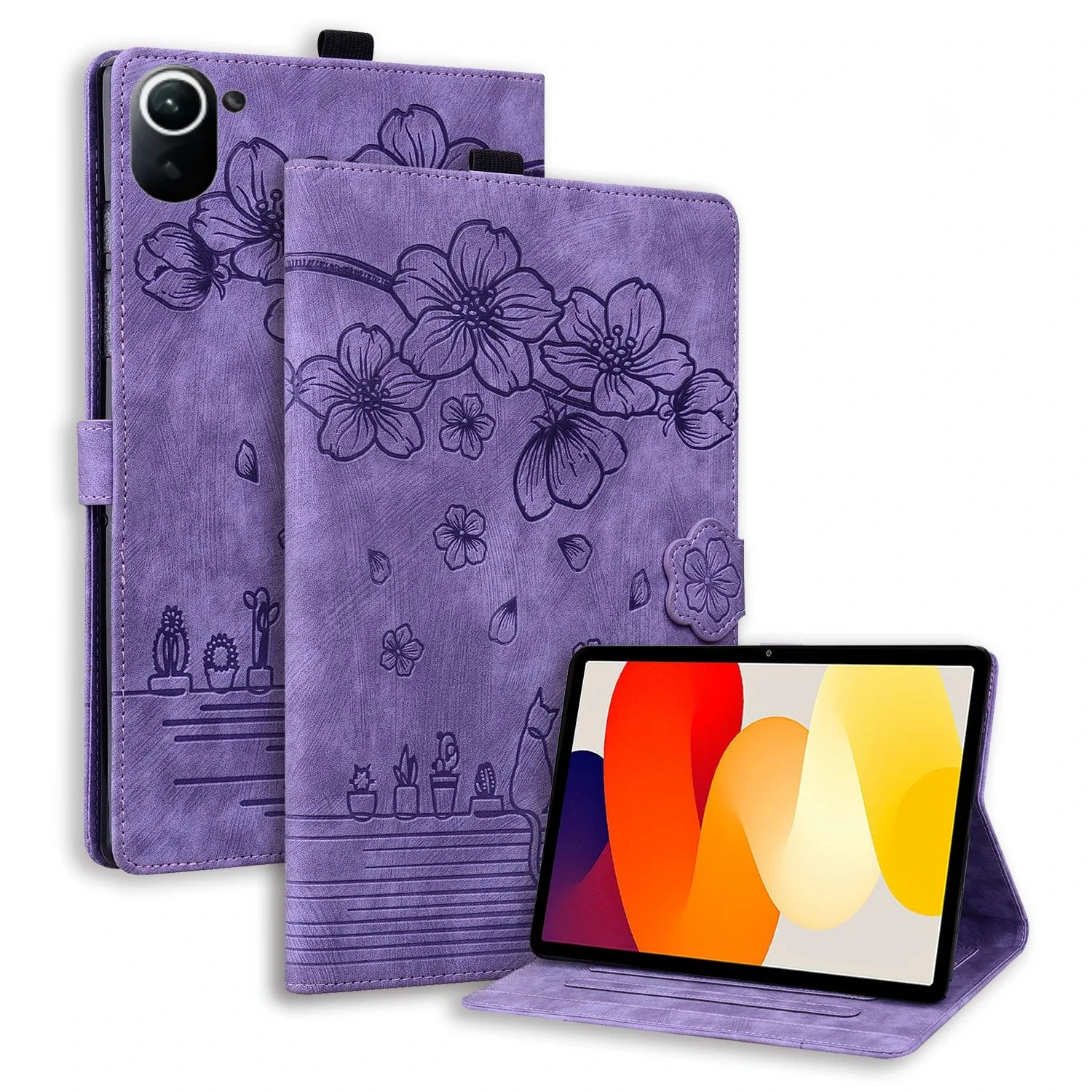 Flip Case for Redmi K Pad 8.8 Inch 2025 Tablet Case Colorfull Print Pu Leather Stand Protective Shell for Xiaomi Red Mi K Pad