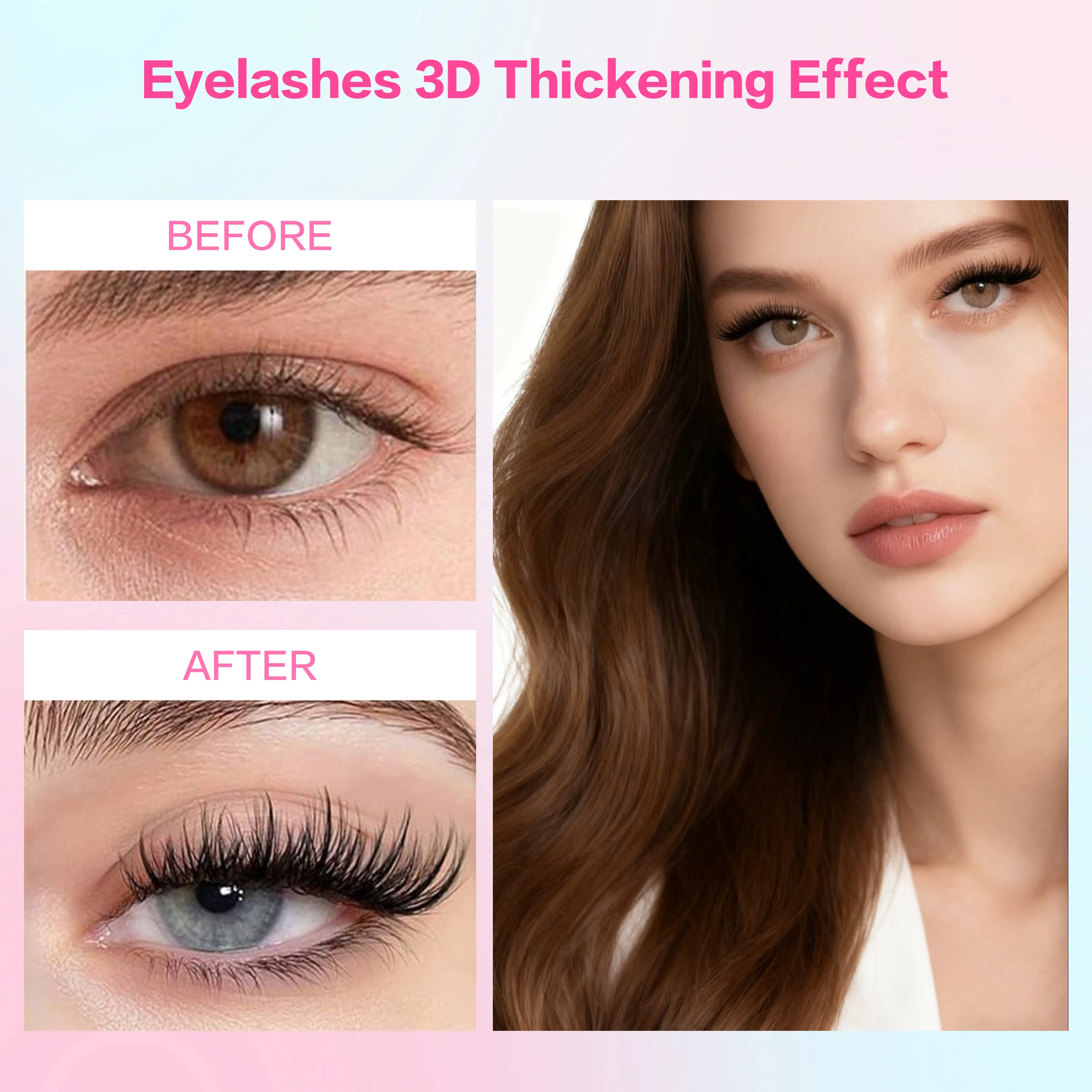 Popularne, ręcznie robione rzęsy na klej, technologia Pre-Bond, długotrwałe, gęste, styl 3D, wodoodporne, bez potrzeby użycia kleju.