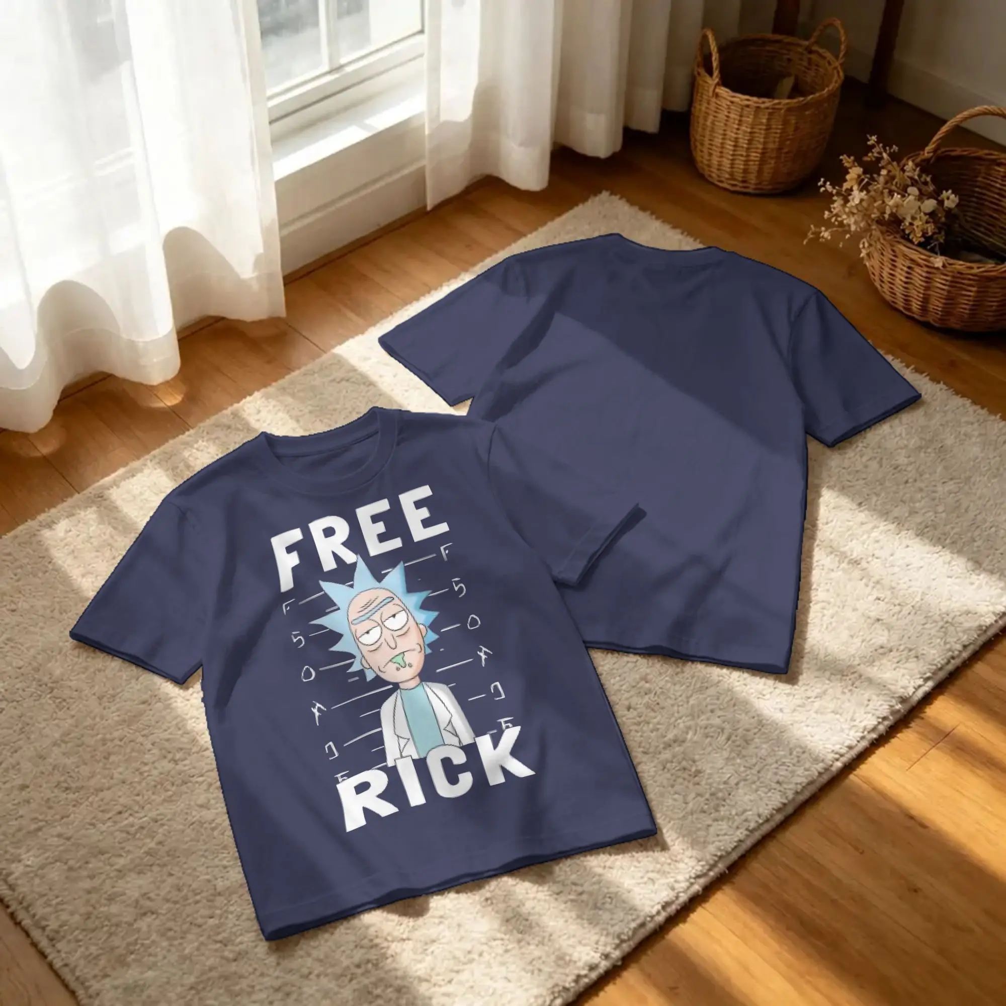 Funny Free R-Rick and M-Morty T Shirt Men Cotton Short Sleeve  O-neck Summer Clothing