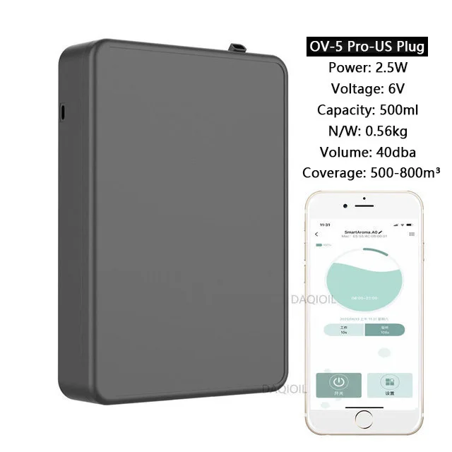 HAOYUNMA Intelligenter Aromadiffusor zur Wandmontage, Diffusor für ätherische Öle, APP-Steuerung, Duftdiffusor, große Abdeckung, Duftmaschine, Hotel, Zuhause 6