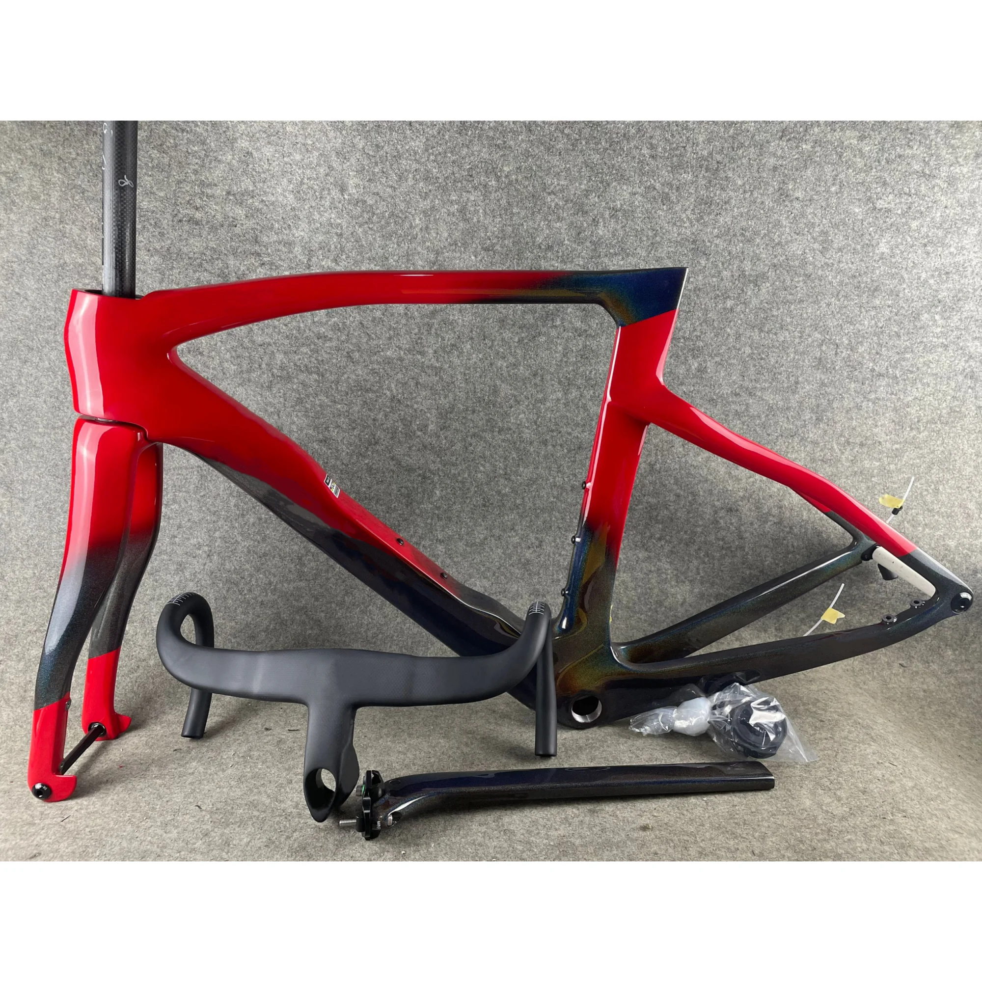 

F14 дорожная карбоновая рама велосипеда, черный хамелеон + красный BB68, дисковый/гоночный тормоз, комплект рамы гоночного велосипеда + руль, индивидуальная роспись/логотип DPD