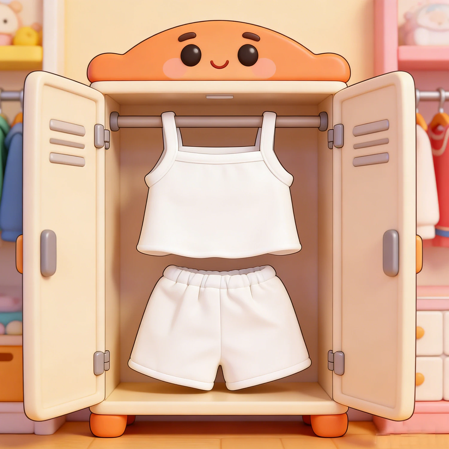 White Strap T-Shirt Shorts Set for 18 Inch American Doll And 43cm Baby Newborn,OG Girl Doll Clothes DIY Doll Gift