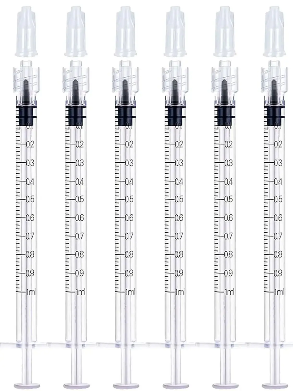 Seringue Luer Lock industrielle de laboratoire de 1ml, 100 pièces, adaptée aux échantillonnants, distributeurs de colle dans les laboratoires, bricolage