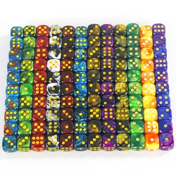 Premium Kwaliteit Ronde Dot D6 Dobbelstenen Set Voor Tafelbord Gaming-12Mm Gemengde Kleur, Pak Van 10