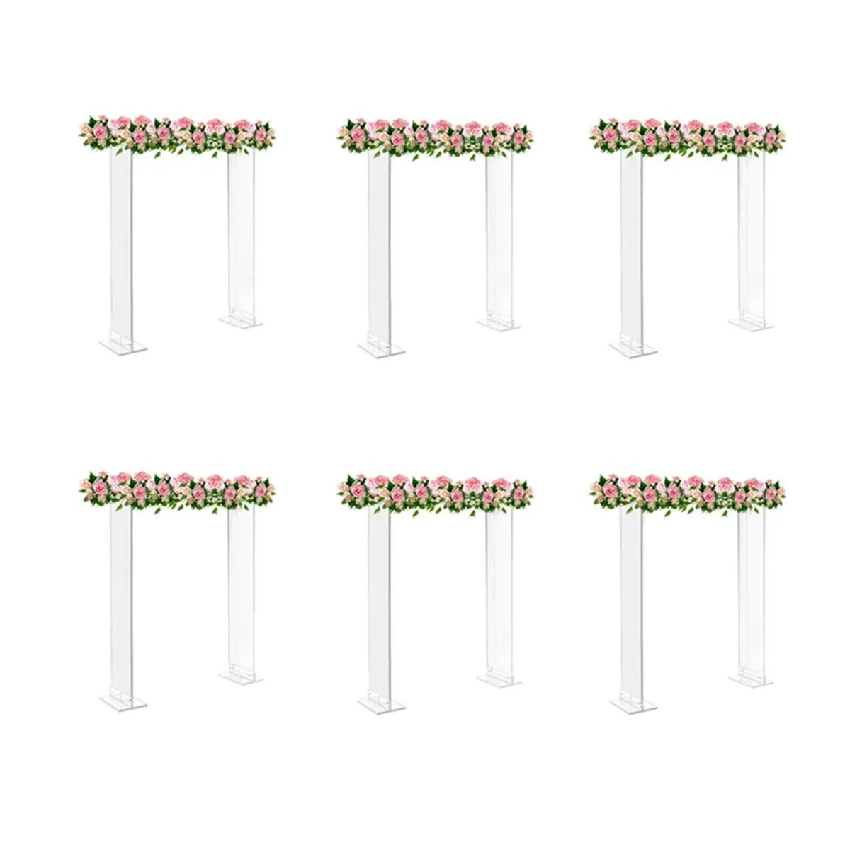 Transparent Clear Flower Display Stand Table Centerpiece Floral Wedding Acrylic Flower Stands 353