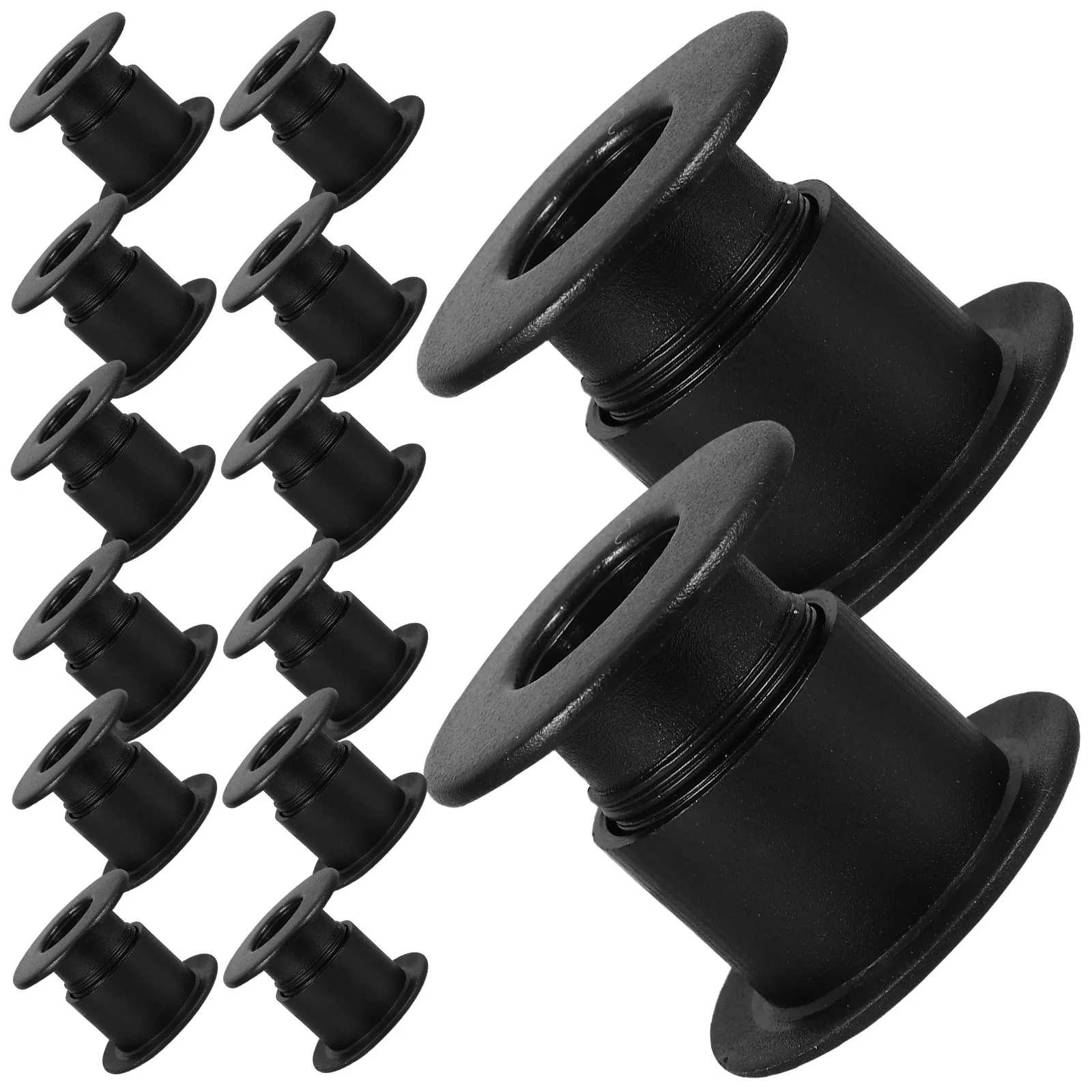 

16pcs Football Machine Bearing Foosball Table Bushing Replacement Parts Black 12mm Shaft Universal Rod Bearings