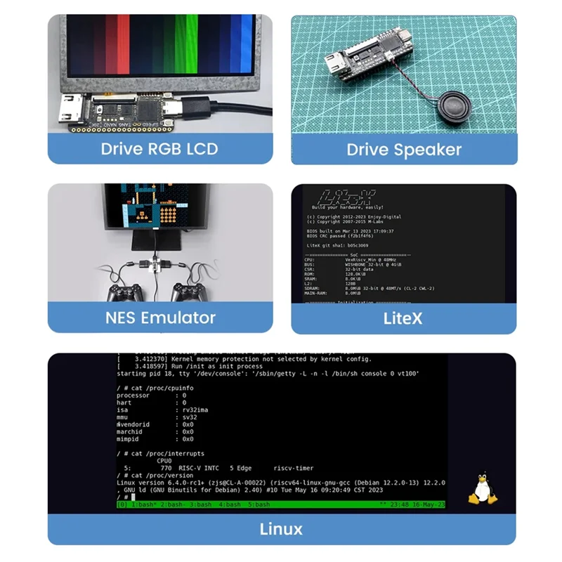 

Tang Nano 20K FPGA RISCV Linux Development Board Retro Game Kits RISCV Linux Retro Game Player