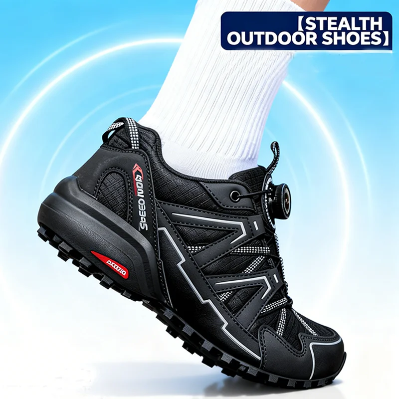Neu eingetroffene Herren-Wanderschuhe, atmungsaktiv, zum Schnüren, Trekking, mit Dämpfung, Outdoor-Kletter- und Tourismus-Sneaker für Herren – Detail 1