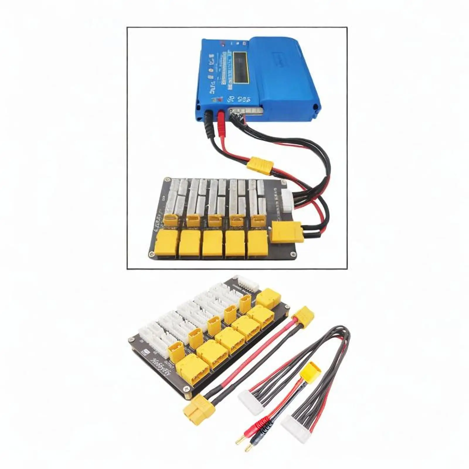 

Parallel Charging Board Adapter 2-6S Q6 Connectors B6AC Imax B6 Charger Lipo Battery Battery Charger Board XT30 XT60 Balanced