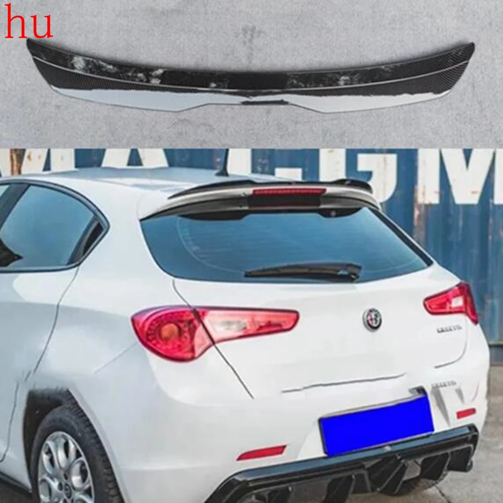 Alerón trasero de fibra de carbono para coche Alfa Romeo Giulietta, accesorio de plástico ABS para techo de SUV, 2016-2020