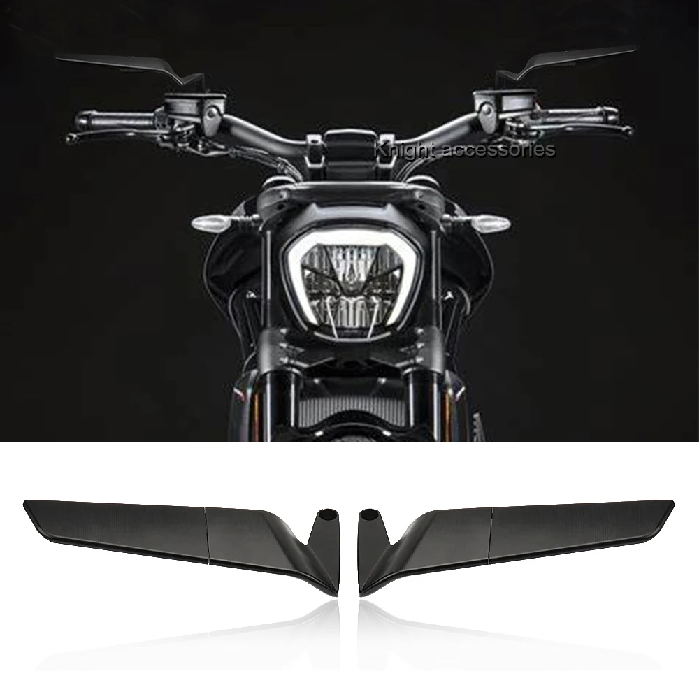 

For Ducati XDiavel 1262S Dark 2021-2023 Diavel 1260 S Motorcycle Accessories Rearview Mirrors Adjustable Wind Wing Aluminum