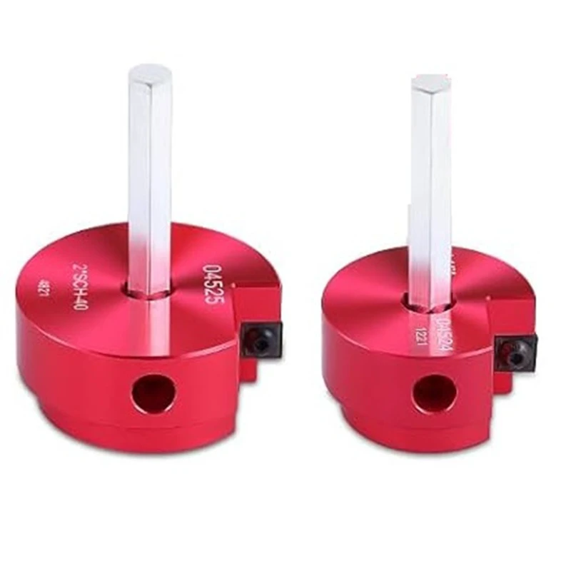 2Pcs PVC Fitting Saver 1-1/2 & 2 Inch Head, PVC Pipe Reamer, PVC Reamer Plastic Pipe Fitting Reamer For Plumbing