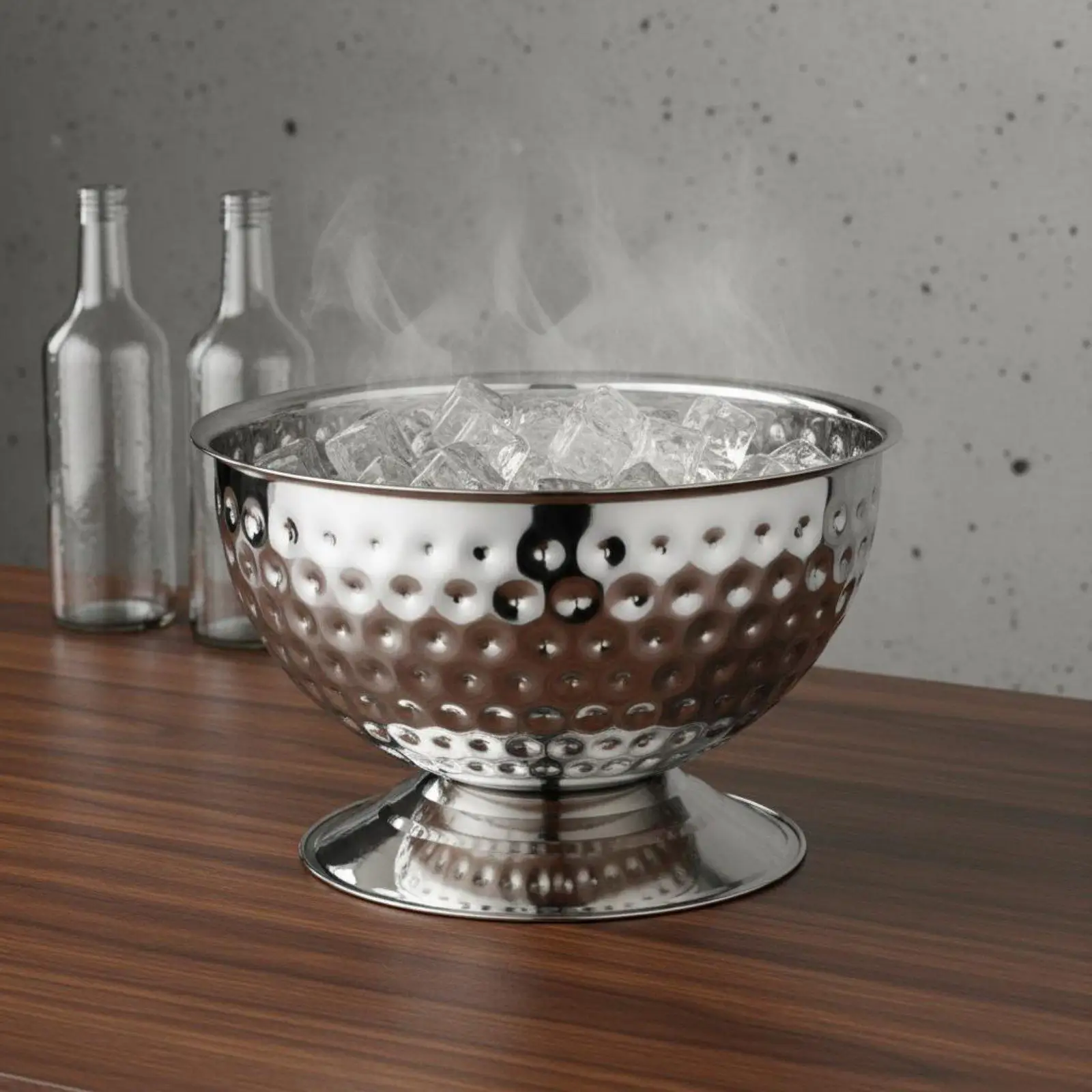 Premium Stainless Steel Ice Bucket for Chilling Champagne Beer Wine Drinks Large Beverage Cooler Tub with Thickened Body for Bar