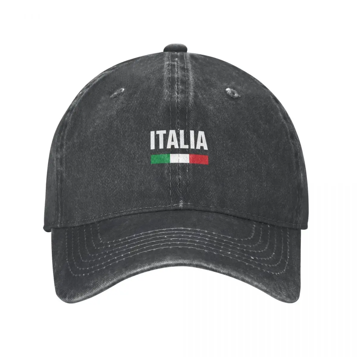 Retro Italia Italy Italian Flag Baseball Cap Distressed Denim Snapback Cap Outdoor Running Golf Unstructured Soft Caps Hat