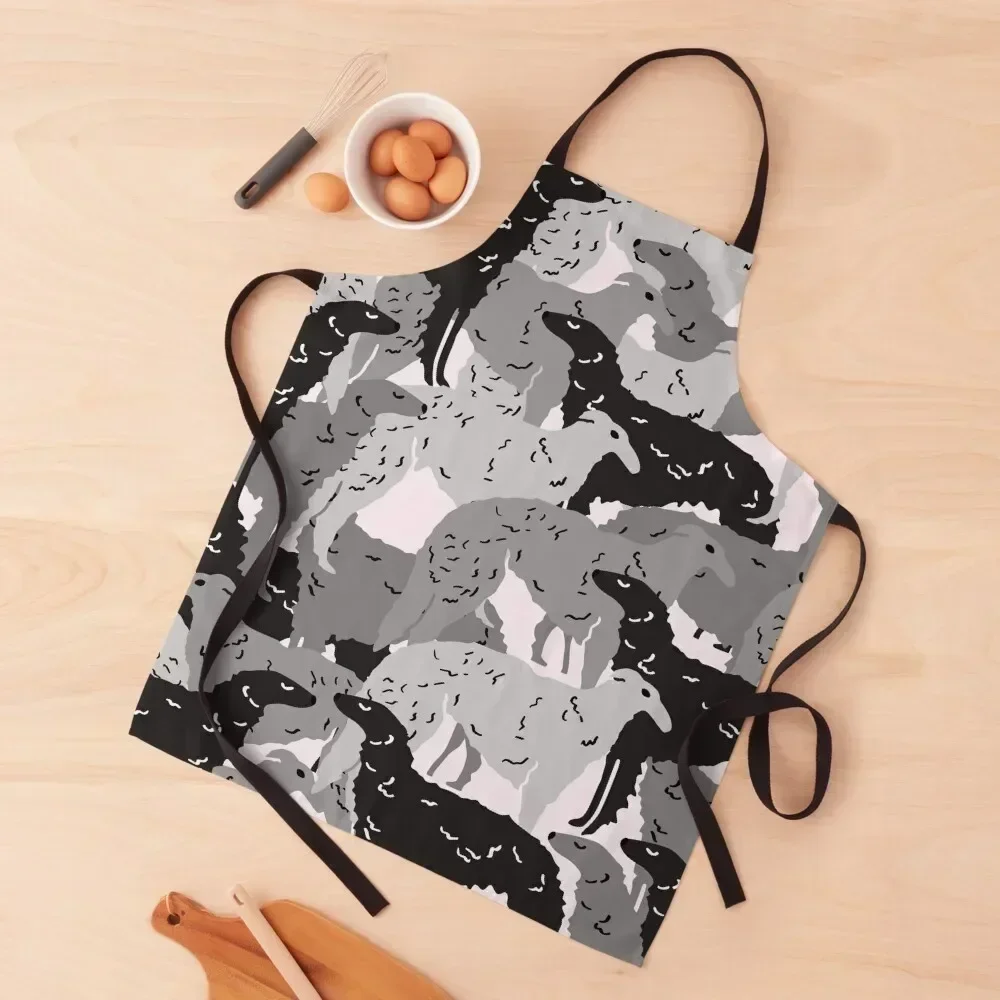 

Cute Borzoi Dogs on Pink Background Apron Cooking Women's Kitchen Men's Kitchen Kitchen New 2022 Year Apron