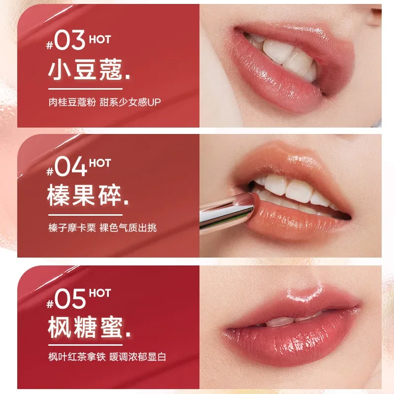 Judydoll Water Shining Lipstick Lip Glass Female Makeup Jelly Lip Natural Moisturizing Solid Lip Glaze Lipgloss Cosmetics Beauty