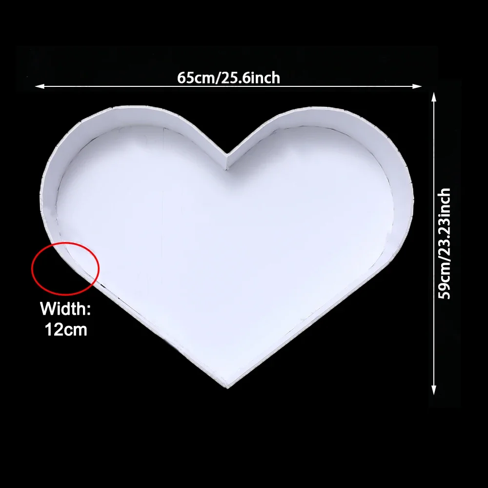 Heart Shape Mosaic Balloon Frame Stand Filling Box Balloon Foam Board for Birthday Wedding Baby Shower Valentines Day Decoration