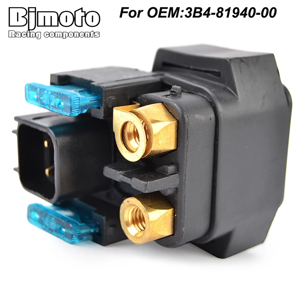 Starter Relay Solenoid For Yamaha YFM550 YFM550FWA Grizzly 550 2009-2015 YFM700 YFM700FWB Kodiak 700 2016-2022 3B4-81940-00