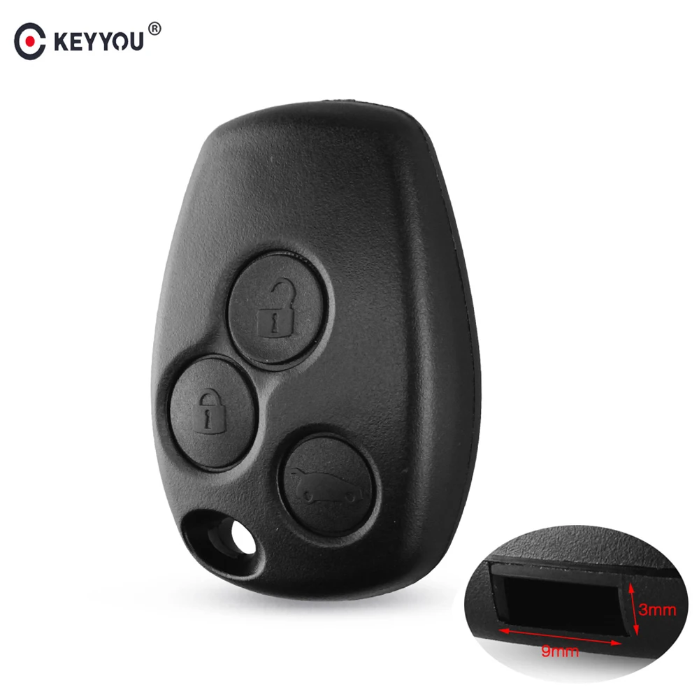 KEYYOU 3 Button Remote Key Shell Case For Renault Megane Modus Espace Laguna Duster Logan DACIA Sandero Fluence Clio Kangoo