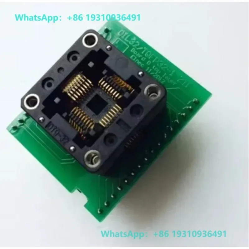 Programming device special DIL32/TQFP32-1 ZIF conversion block TQFP32 to QFP32.