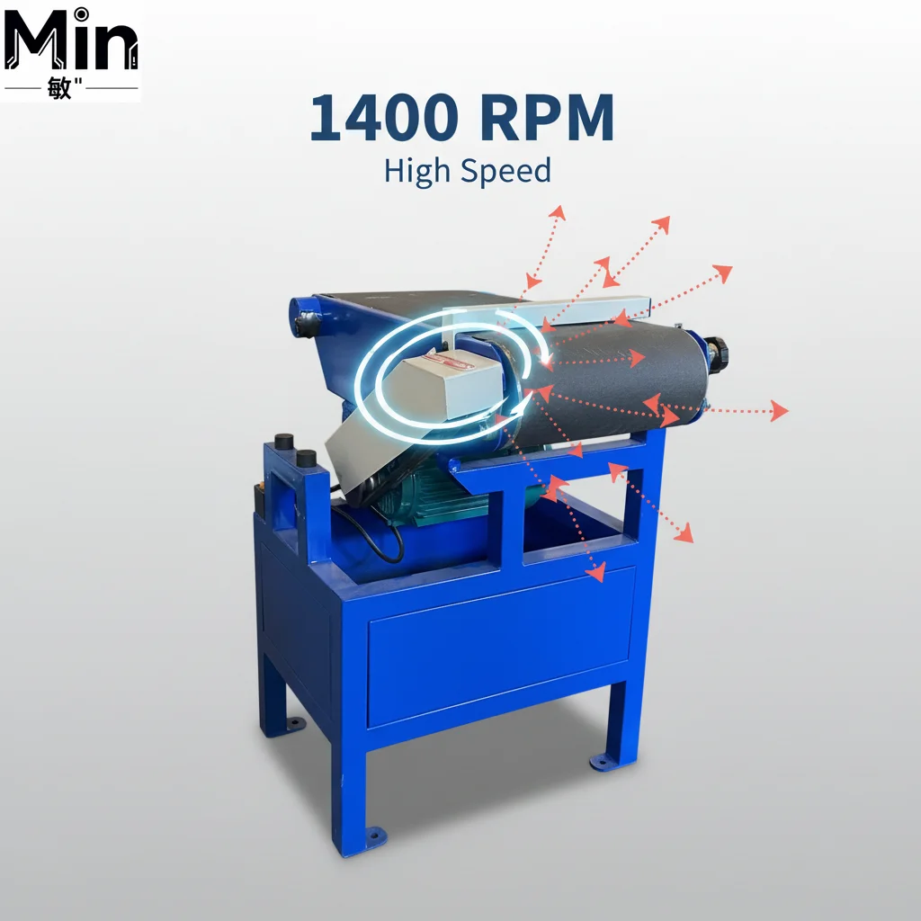 Speed Adjustable Compact Metal Surface Polishing Machine for Electronic Components Finishing