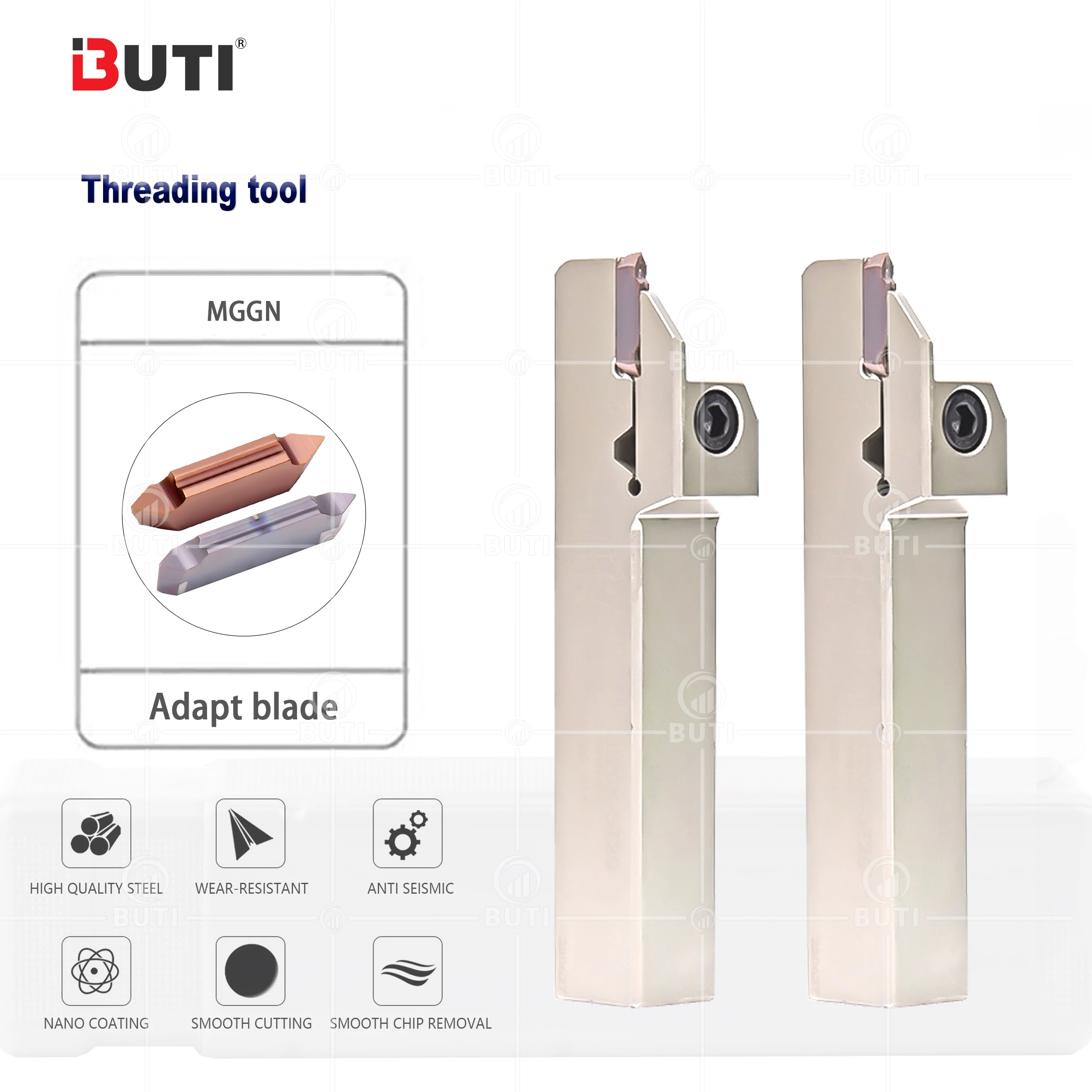 

MGGN Series Long Avoiding Hollow Threaded Groove Blade MGGN3-6001 Extended Thread Cutting Tool CNC Lathe MGEHR2020-3 Cutter Bar