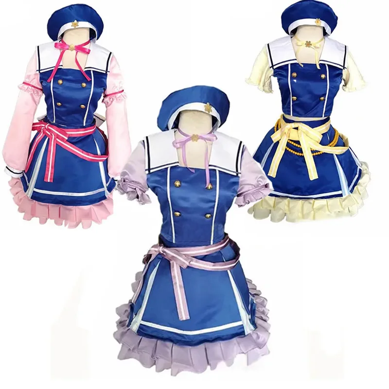 Dream Maruyama Aya Shirasagi Chisato dress Cosplay Hikawa Hina Wakamiya Eve Costume Anime Halloween Custom Size