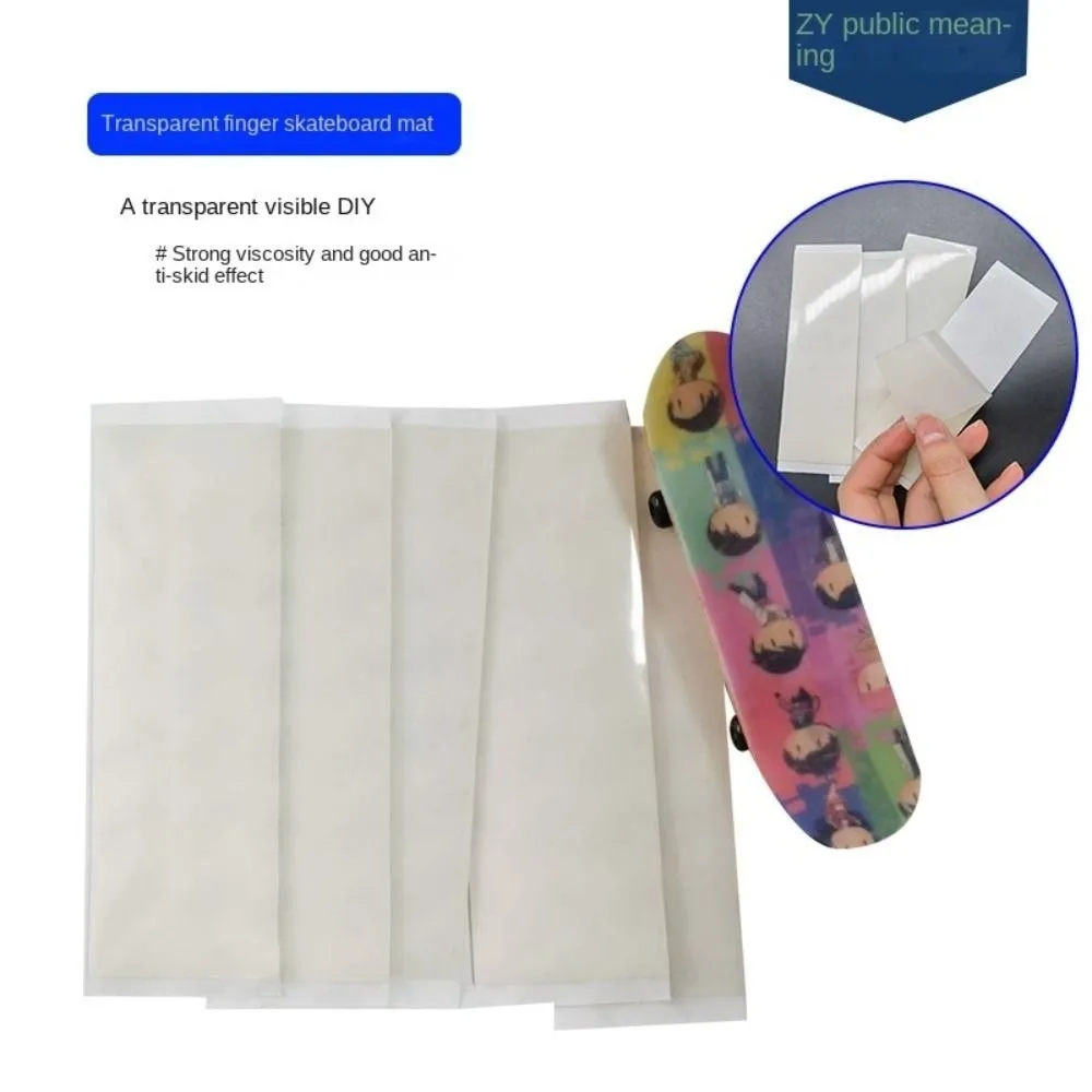 1/6Pcs Foam Grip Fingerboard Grip Tapes Uncut Self-adhesive Fingerboard Deck Stickers Black 110x38mm 100x28mm Non-slip Stickers