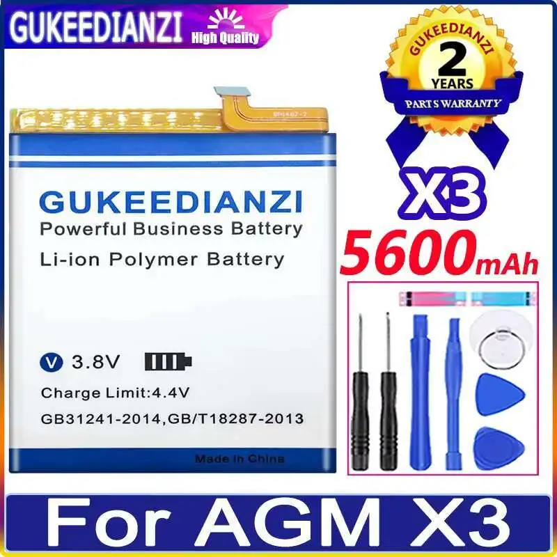 

For Agm X3 Mobile Phone Battery 5600Mah Safe
