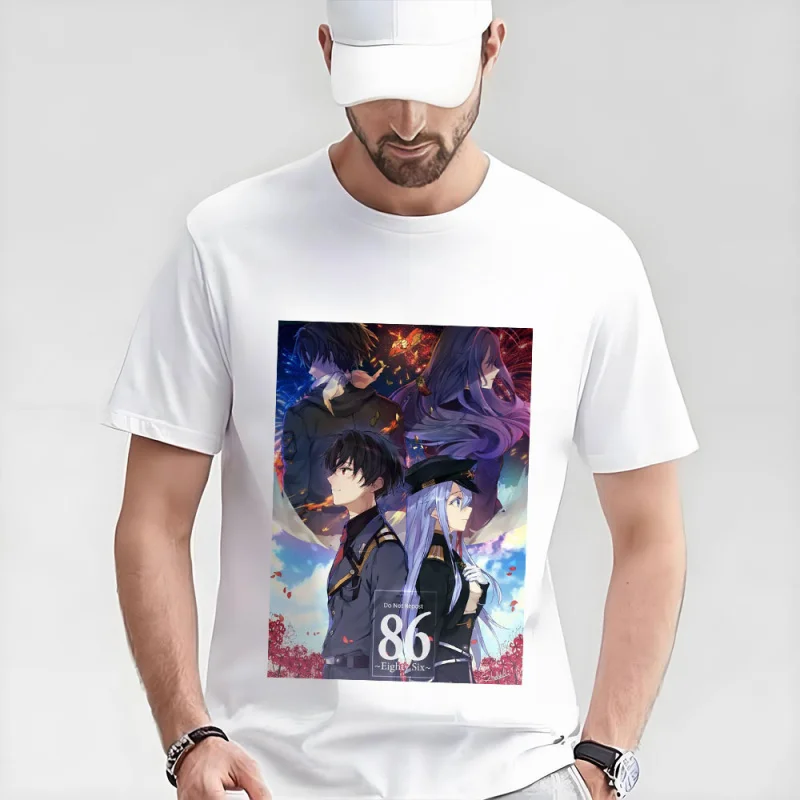 

86 Eighty Six Gift t shirt Japan Manga Graphic Tee 60526 Anime Y2K Clothes Short Sleeve All size Tops S-6XL Cartoon Streetwear