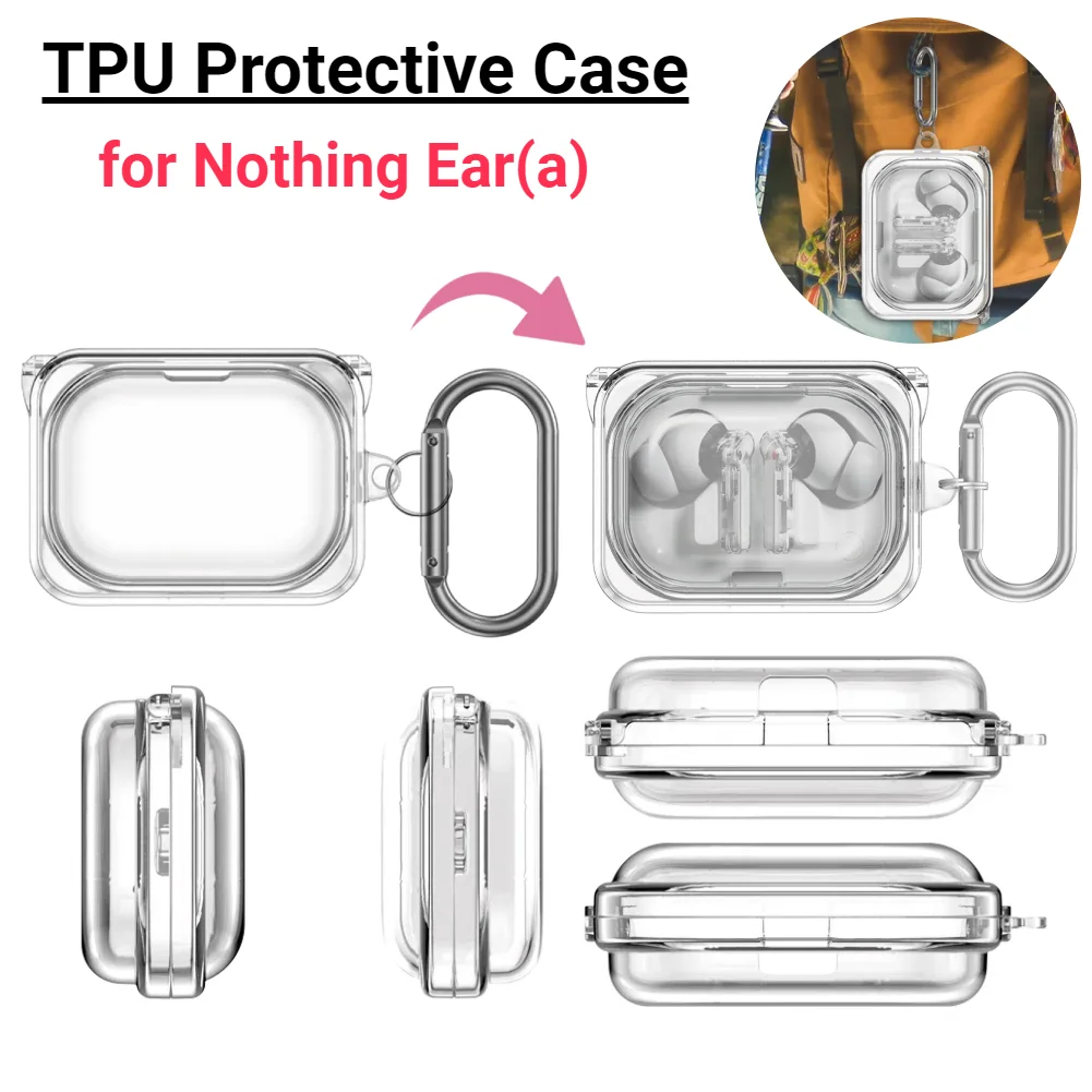 Tpu klare weiche Schutzhülle stoßfest mit Schlüsselbund-Schutzhülle kratz feste Hauts chutz hülle für nichts Ohr (a)