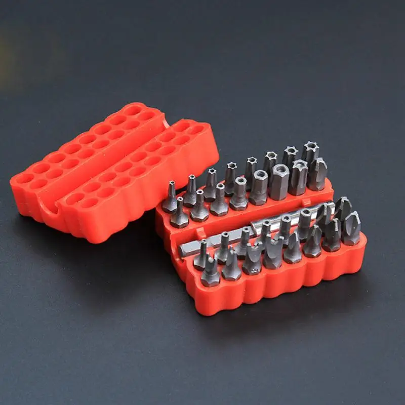 33pcs Torx Bit Set Tamper Proof Security Torq Hex Star Spanner Tri Wing Screwdriver Professional Hand Tools