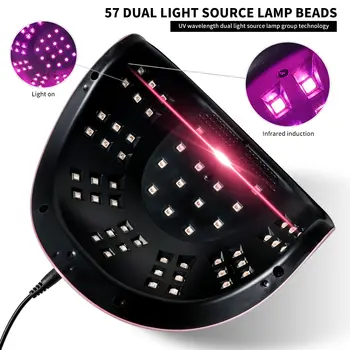 DianaBeauty 380W LED UV 美甲燈,適用於凝膠指甲油烘乾,搭配 4 種定時設定和自動感應功能,專業美甲燈 10 最佳銷售 指甲紫外線燈 - №4