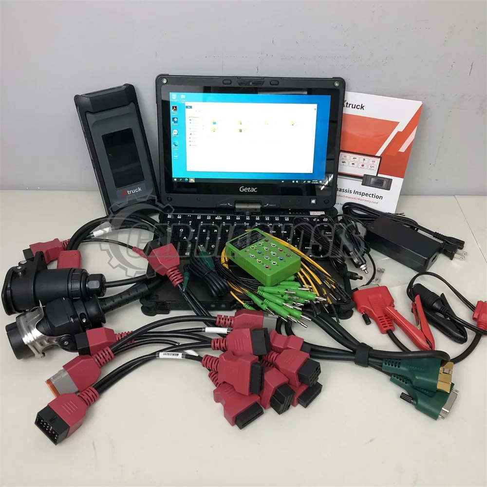 

xtruck chassis inspection auto transmission retarder shift gear obd read fault code for ZF EATON FAST Voith Dong Feng+getac lap