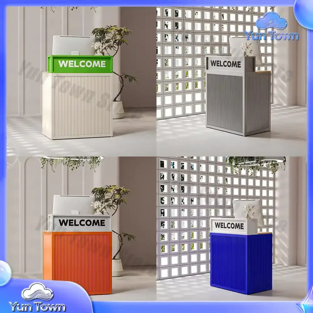 Contemporary small commercial restaurant Hot pot bar Reception desk Durable clothing store checkout page Welcome table
