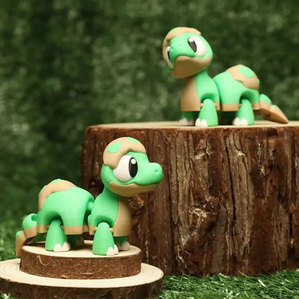 

Swinging Simulation Dinosaur Model Green Dinosaur Joint Movable Little Dragon Animals Ornaments Collection Plastic
