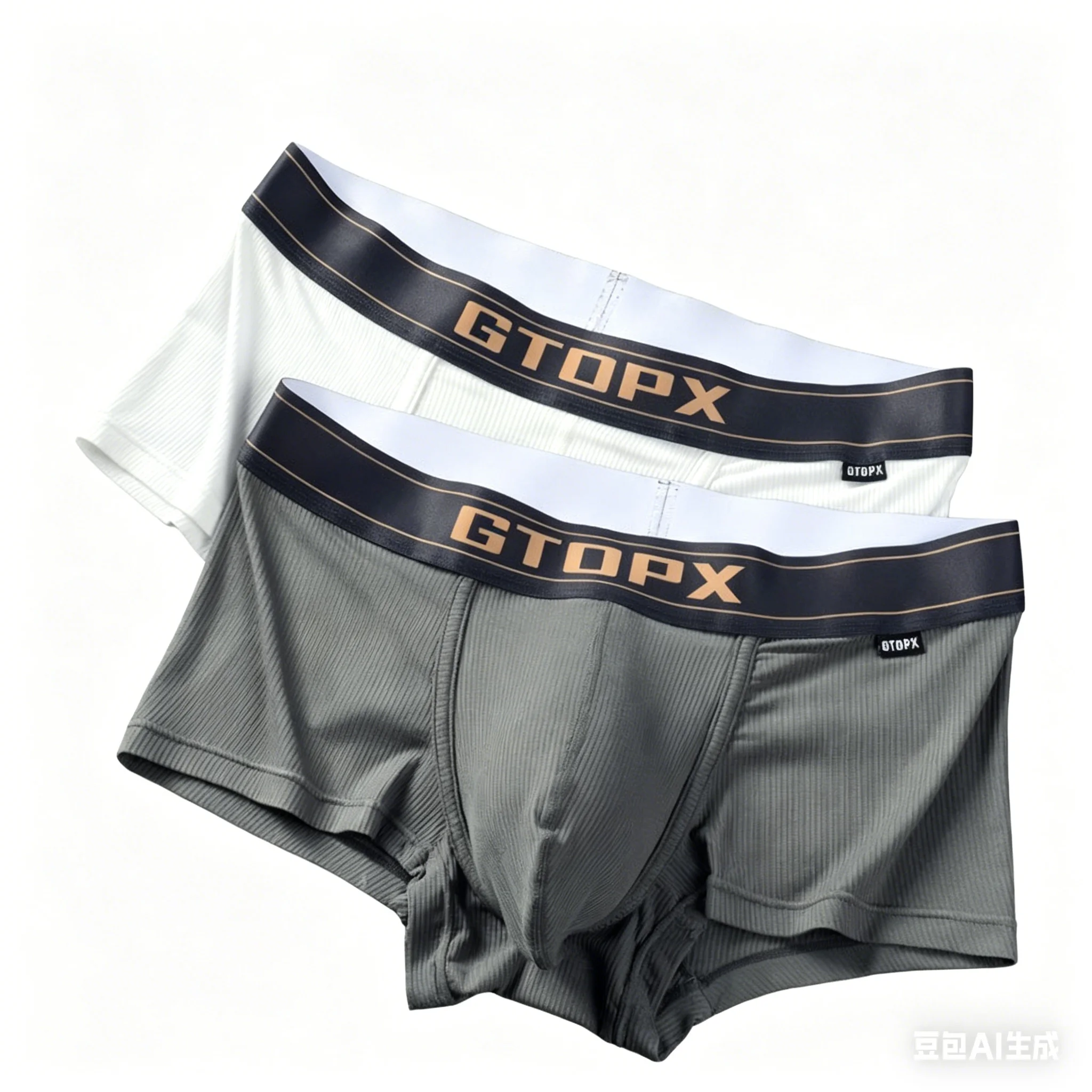 

Men's Sexy Trunks Ribbed Modal Soft Breathable Sports Pantie Teenager Comfortable Low-rise Single-layer Bulge Pouch Boxer Shorts